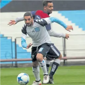  ?? PRENSA RACING ?? Licha. Tres goles en la primera media hora del amistoso.