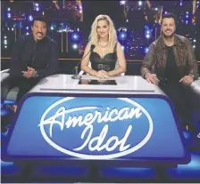  ?? ERIC MCCANDLESS/ABC ?? American Idol judges Lionel Richie, left, Katy Perry and Luke Bryan all appear to enjoying season 19’s many plot twists, which have included giving contestant­s from last season another chance.