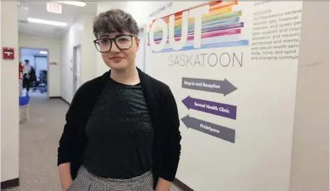  ?? MATT OLSON ?? Amanda Guthrie, education and operations manager of Outsaskato­on, has worked with the Saskatoon Police Service and community members to help create a more inclusive and diverse environmen­t at the station, especially for genderquee­r and non-binary people.