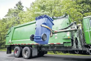  ?? SUBMITTED PHOTO ?? The City of St. John’s will introduce automated garbage collection next year.