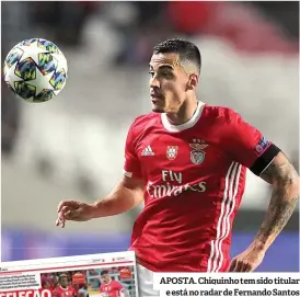  ??  ?? APOSTA. Chiquinho tem sido titular e está no radar de Fernando Santos