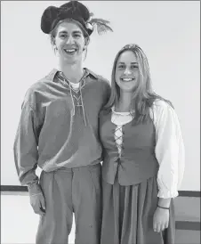  ?? SUEANN MUSICK/THE NEWS ?? Luke MacIsaac and Leah McPherson are the main characters in the new musical, Voyage: A Journey of Hope, which tells the story of the Ship Hector’s voyage from Scotland in 1773, but not just in words, but with music.