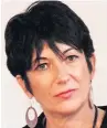  ??  ?? CHARGES Ghislaine Maxwell