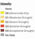  ?? IMAGE COURTESY U.S. DROUGHT MONITOR ?? Drought conditions in New Mexico as of Jan. 21, 2021.