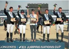  ??  ?? New Zealand were crowned champions in the FEI Nations Cup event.