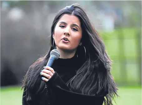  ?? Picture: Mhairi Edwards. ?? Priya Ferguson has released her first single, Falling, at the age of 18 and is now dreaming of a profession­al career as a singer.