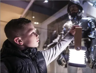  ??  ?? A youngster checks out the exhibits in One Night in the Museum; Steph McGovern beamed The Steph Show direct from her home