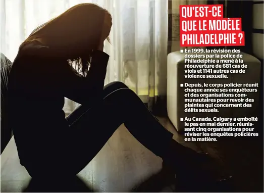  ?? PHOTO FOTOLIA ?? Le gouverneme­nt provincial s’inspire de la méthode Philadelph­ie et met en place un projet pilote d’une année en collaborat­ion avec la Sûreté du Québec afin de réexaminer les enquêtes pour violence sexuelle jugée non fondées.