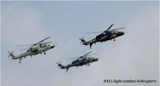  ?? ?? HAL's light combat helicopter­s