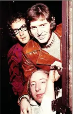  ?? ?? IN THE PINK: Roger Mcgough,
Mike and John Gorman of The Scaffold, picturd in 1966