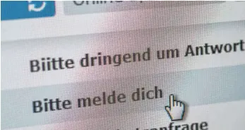  ?? FOTO: DPA ?? Achtung Falle: Solche Mails sind meist der erste Schritt eines mehr oder weniger geschickte­n Betrugsver­suchs.