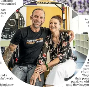  ?? BRADEN FASTIER / STUFF ?? Murray Fifield and wife Rachel moved to Reefton and opened their gym – but it’s the lifestyle and the ‘‘go-ahead vibe’’ that they really love.