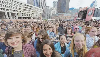  ?? STAFF FILE PHOTO BY ARTHUR POLLOCK ?? BUSINESS AS USUAL: Lawyers for Kenneth Brissette, top left, and Timothy Sullivan say their actions in advance of the 2014 Boston Calling Festival, above, are part of ‘what public officials do every day’ and do not qualify as extortion.