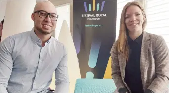  ?? - Acadie Nouvelle: Bobby Therrien ?? Les instigateu­rs du nouveau Festival Royal d’Edmundston, Gabriel Hébert et Mylène Gagné