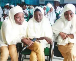  ??  ?? Some student participan­ts at the Kano Literary Week recently in Kano