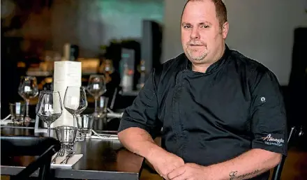  ?? PHOTO: DAVID UNWIN/FAIRFAX NZ ?? Amayjen Restaurant head chef Andrew May has won the Plate of Origin competitio­n.