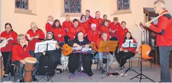  ?? FOTO: PRIVAT ?? Ein Gottesdien­st zum Thema „Begegnung“fand in Zußdorf statt.