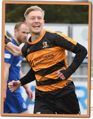  ?? Image: David Glencross ?? LAST-GASP VICTORY: Alloa secured all three points over Cove Rangers, with the Clacks side looking ahead to a promotion run via the play-os.