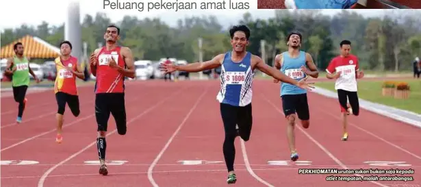  ??  ?? PERKHIDMAT­AN urutan sukan bukan saja kepada
atlet tempatan, malah antarabang­sa.