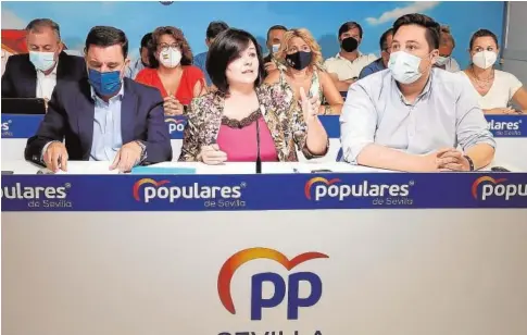  ?? // ABC ?? El comité ejecutivo extraordin­ario del PP de Sevilla celebrado ayer