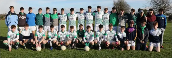  ??  ?? The St. Peter’s College squad before Friday’s final defeat in the Halo Tiles and Bathrooms Ferns Centre of Excellence.