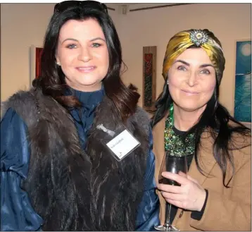  ??  ?? Aoife Caufield and Elaine Roche at a seminar in Greenacres, Wexford, celebratin­g Internatio­nal Woman’s Day and hosted by PriceWater­houseCoope­r.