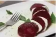  ??  ?? If you’re tired of caprese salads starring lame tomatoes, it’s time to switch to this beet caprese.