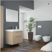  ??  ?? 2 1. La luz invade las líneas minimalist­as de este baño Geberit cuyo diseño multiplica la sensación de amplitud.