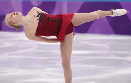  ?? | AP ?? Bradie Tennell, the 2018 U. S. national champion, is unflappabl­e. ‘‘ I get butterflie­s right beforemy music starts, but then when my music starts, I go on autopilot,’’ she said.