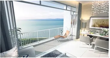  ??  ?? Every Ferringhi Residence 2 unit commands spectacula­r ocean vistas.