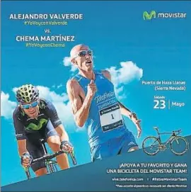  ?? MOVISTAR ?? El cartel anunciador del reto