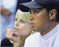  ?? AP FILE ?? Elin Nordegren and Tiger Woods divorced in August 2010, nine months after their six-year marriage publicly imploded.