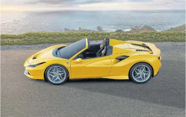  ??  ?? The beautiful Ferrari F8 Spider makes its local debut next month.