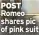  ?? ?? POST Romeo shares pic of pink suit