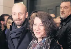  ?? AFP ?? French Health Minister Agnes Buzyn, right, poses for pictures with the general delegate of La Republique En Marche in Paris on Sunday.