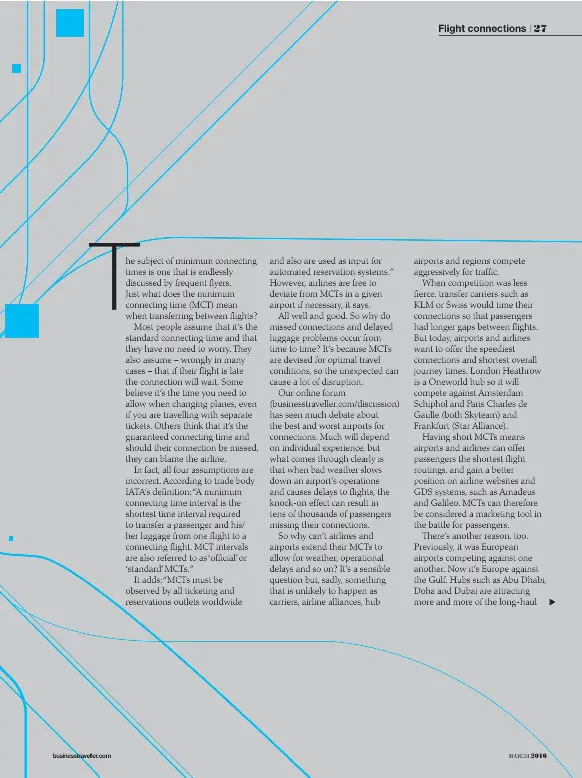 Why airport minimum connection times have tighter PressReader