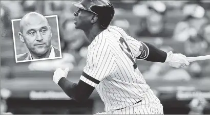  ?? USA TODAY Sports; AP ?? CAPTAIN’S COMPANY: Didi Gregorius hit his 23rd home run of the season in the Yankees’ 9-3 win over the Orioles on Saturday, leaving him two away of topping Derek Jeter’s (inset) team mark for shortstops.