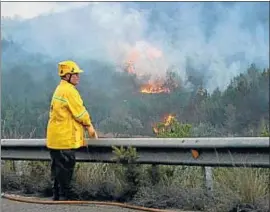  ??  ?? L’incendi d’Albinyana va mobilitzar els bombers el dia de Reis