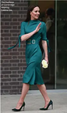  ?? ?? The Duchess of Cambridge wearing Edeline Lee.