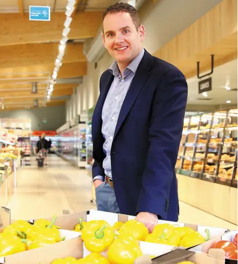  ??  ?? Lidl managing director JP Scally says the supermarke­t chain will increase its focus on healthy convenienc­e food