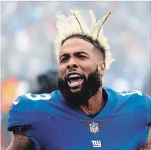  ?? MIKE LAWRIE GETTY IMAGES ?? Odell Beckham is the NFL’s highest paid receiver and claims he is also the most-tested for performanc­e-enhancing drugs.