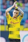  ?? Foto: Witters ?? Marco Reus steuerte zwei Tore zum Sieg gegen Leverkusen bei.