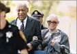  ?? MATT ROURKE/AP ?? Bill Cosby arrives at the courthouse Monday with his wife, Camille.