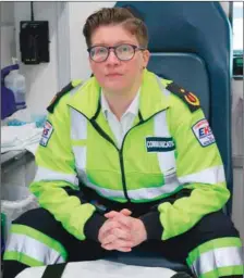  ?? CONTRIBUTE­D CONTRITBUT­ED ?? ABOVE: “As police officers we are surrounded by people who know what we are going through because they have been through it too,” says Const. Chad Morrison. RIGHT: Krista Lane of EHS says a small decision to speed can have a major impact on many lives.