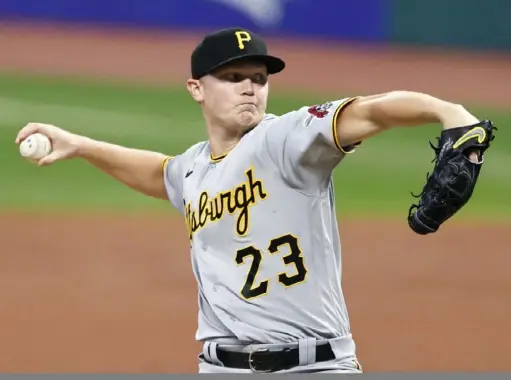  ?? Associated Press ?? Pirates starting pitcher Mitch Keller delivers against the Cleveland Indians during the first inning of a game Friday in Cleveland.