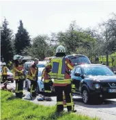  ?? FOTO: FEUERWEHR ?? Die Karambolag­e in Laichingen.