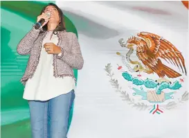  ??  ?? Alejandra Barrales, aspirante de la coalición Por CdMx al Frente.