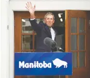  ?? DAVID LIPNOWSKI / THE CANADIAN PRESS ?? Manitoba Premier Brian Pallister says he'll leave office Wednesday to try to avoid any leadership-race conflicts.