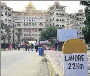  ??  ?? The spectator gallery at the joint checkpost has a conference hall, 140 public toilets, 9 barracks for jawans, medicalaid room, a meeting hall, a dining hall, a kitchen, an army weapon exhibition room and a souvenir shop. SAMEER SEHGAL/HT