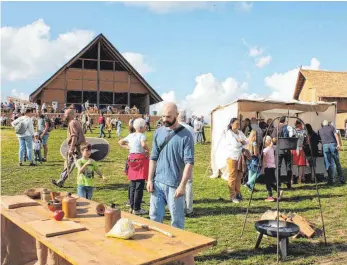  ?? FOTO: JUBL ?? Das Keltenfest beim Freilichtm­useum hat die Besucherin­nen und Besucher einmal mehr in seinen Bann gezogen.